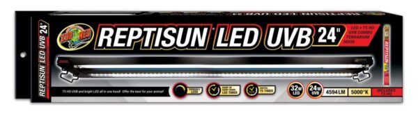 Reptisun Led And T5 Hood With 5.0 Bulb 24'