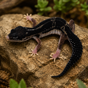 BLACK NIGHT AXANTHIC MACK SNOW ECLIPSE LEOPARD GECKO Eublepharis macularius