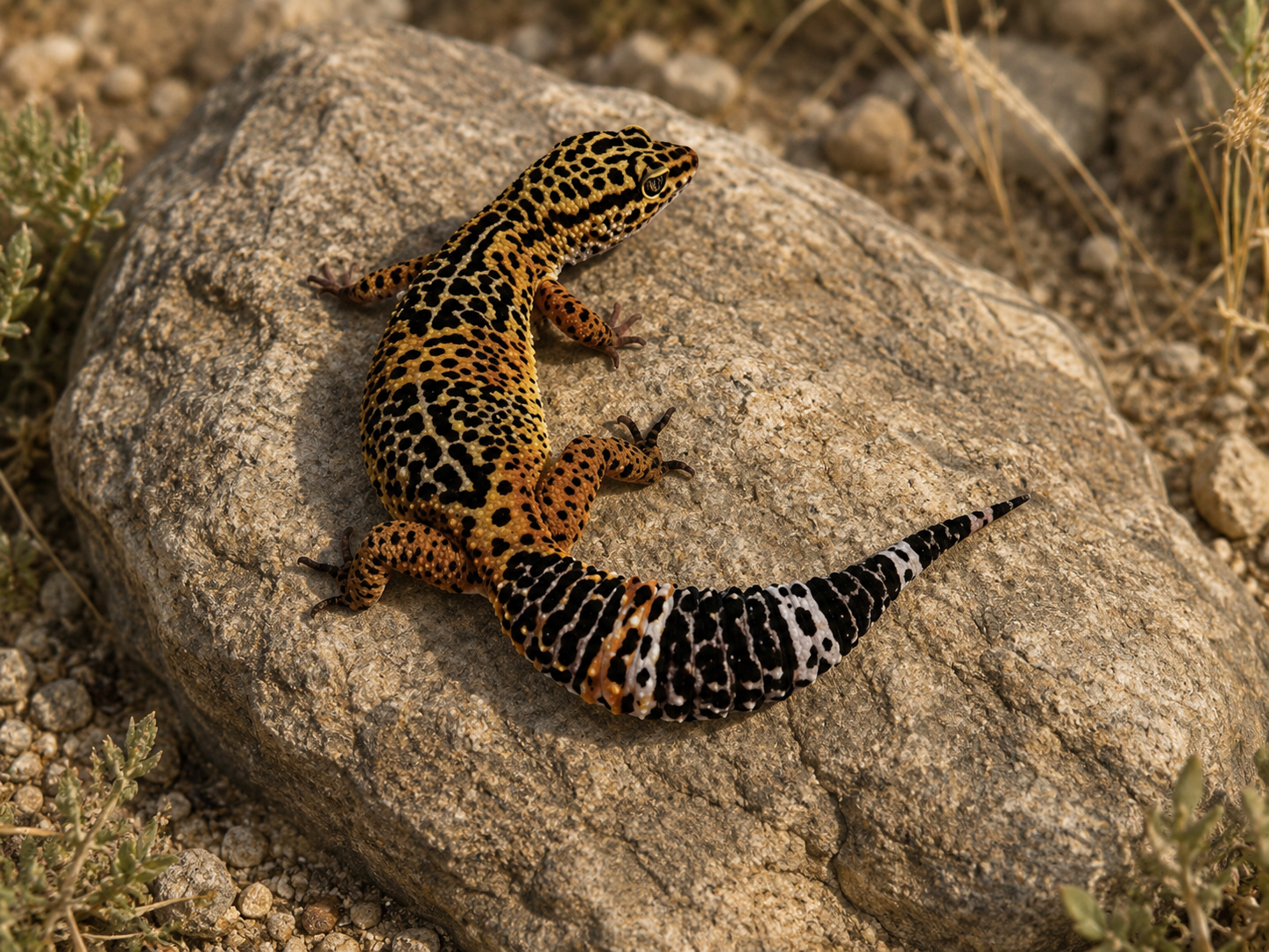 SATPURA BLACK NIGHT MANDARIN CROSS LEOPARD GECKO (Eublepharis satpuraensis X Eublepharis macularius)