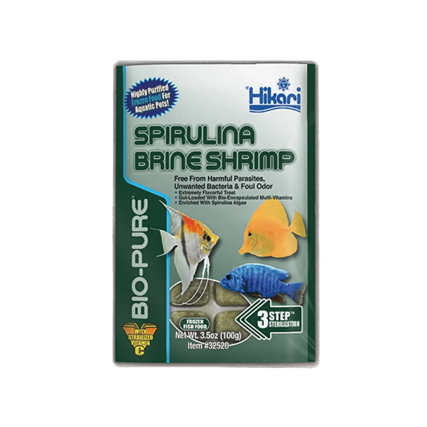 Spirulina Brine Shrimp Cube 3.5 Oz.